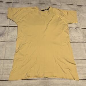 Alphalete Mens Size XXL T-Shirt Active Pullover Yellow